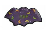 Handpainted Bat Shaped Candy Dish Halloween Dish Set Ceramic Stoneware