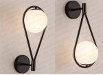 Mdern Glass ball wall scones bedside Bedroom Brass Gold Color Minimalist wall