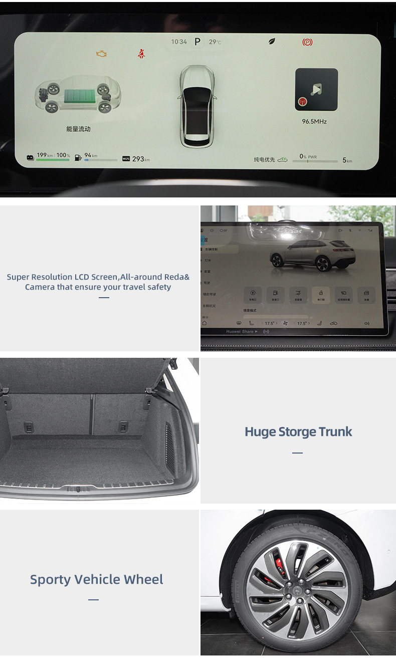 1220KM Range AITO M7 M5 2023 Adults Electric SUV with Harmony OS 0km Charge Time h 0.6-5h Front/rear tire 20/21inch