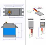 TIANKONGRC TD-6615MG 15KG 4.8-8.4V Metal Gear Digital Servo Motor for RC Robot
