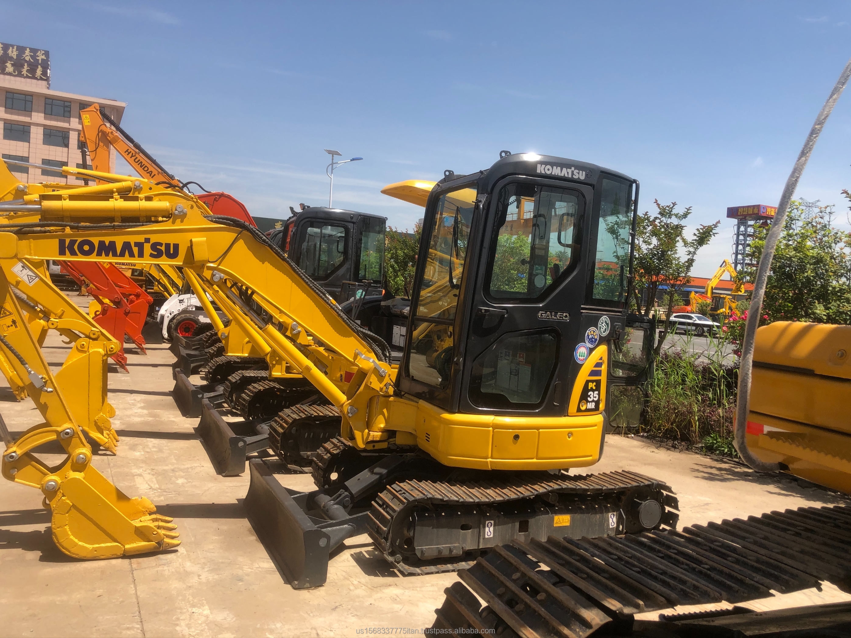 Hydraulic Cylinder Komatsu PC35 Used Excavator 3670 KG Machine Weight Crawler Excavator