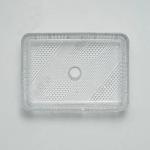 Rectangular Glass Wash Basin Table Top 12 Inch Crystal Clear