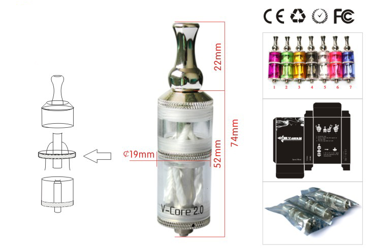 TOP and health electronic cigarete vcore2.0