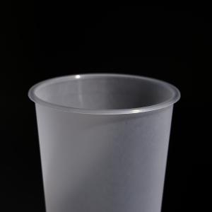 China Round Clear PP Cup with Flat/Dome Lid for Juice Beverage Coffee Boba Tea factory
