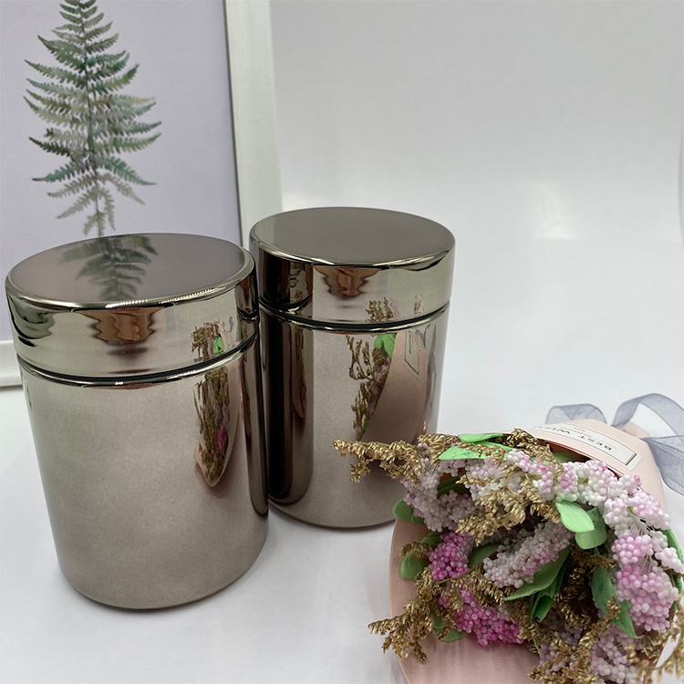 250ml Plastic Custom Logo Design Chrome Gun Gray Color Supplement PE Container With Lid for INFUSION Needs from Supplie