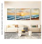 Modern Seascape Landscape Hand Painted Art Oil Paintings Canvas for Colorful