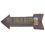 Arrow Vintage Wall Arts for Club/Restaurant, Beer Metal Tin Poster, Retro