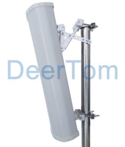 China 800-2500MHz broadband Antenna Signal Coverage Sector Panel Antenna 15dBi 65 degrees factory