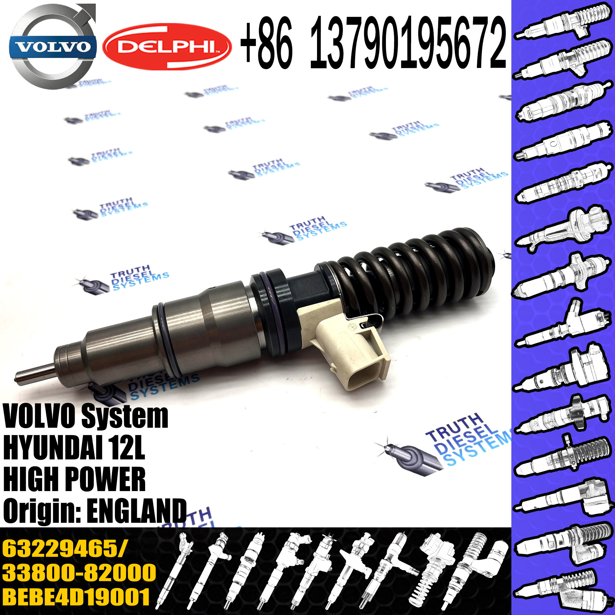 Fuel Injector 7485003042 7485003949 7421582096 7421644598 21644598 85003949 21582096 For VOL MD11