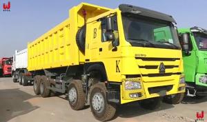 China HOWO Brand New 8x4 371HP 40 Tons Dump Truck 12 Wheels 24.15 Cbm factory