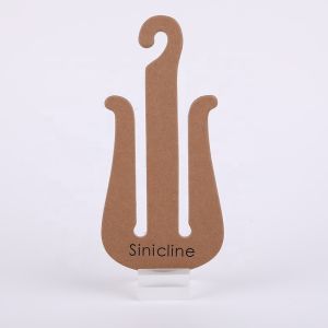 China 3mm Biodegradable Customized Sandal Paper Hanger Cardboard Hanger Hooks factory