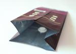 250G Black Creative Coffee Packaging Bags / Coffee Bean Pouches OPP + AL + PE