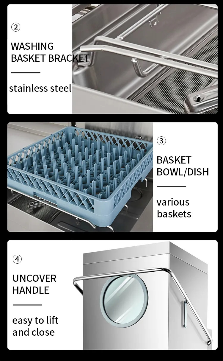 Commercial Conveyor Type Dishwasher Machine OEM Dishwasher High Efficiency