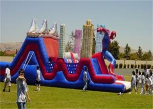 China Waterproof Large Commercial Spiderman Bouncer Obstacle Course for Rent factory