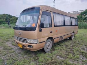China King Long Used 23 Seater Bus Reliable Second Hand Coaster Model Left Hand Drive factory