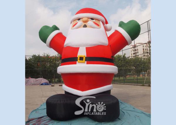 5m high giant inflatable santa claus for Christmas outdoor promotions made of