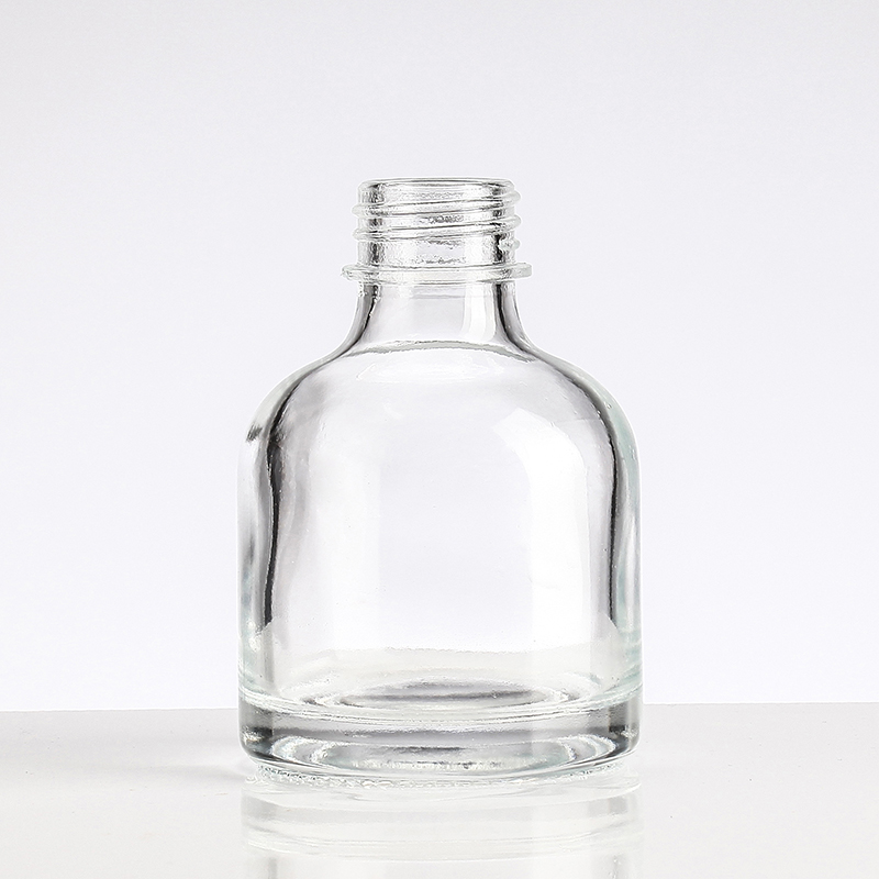 100ml Transparent Glass Bottle for White Wine Concave Bottom and Screw Cap Included