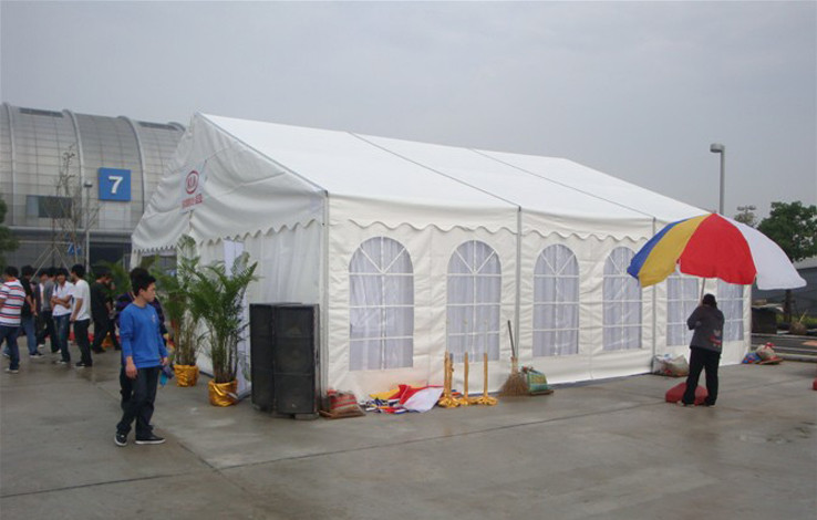 Custom Made White Outdoor Outdoor Canopy Tent A - Frame For Car Show