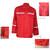 High Visibility Mens Reflective Jacket , Custom Logo Red Reflective Coat