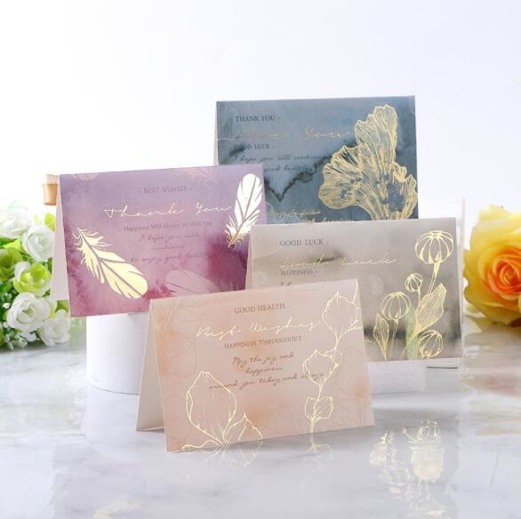 China Semitransparent Printed Greeting Card Congratulating Thank You Card factory