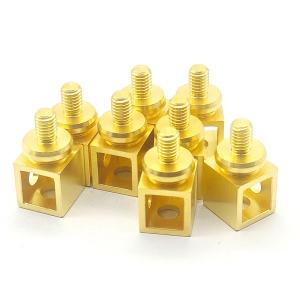 Micro Machining CNC Brass Parts Anodized Brass Precision Turned Components