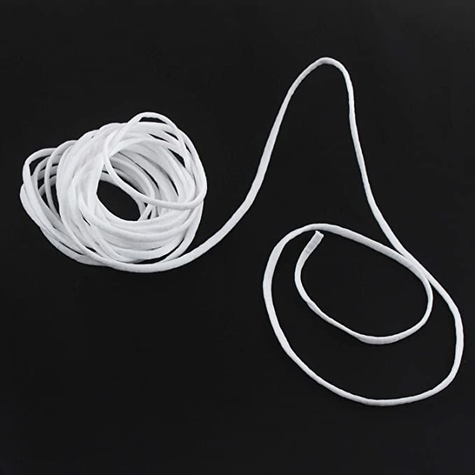 White Earloop Cord Ear Tie Rope Face Mask Materials Handmade String For Mask Sewing