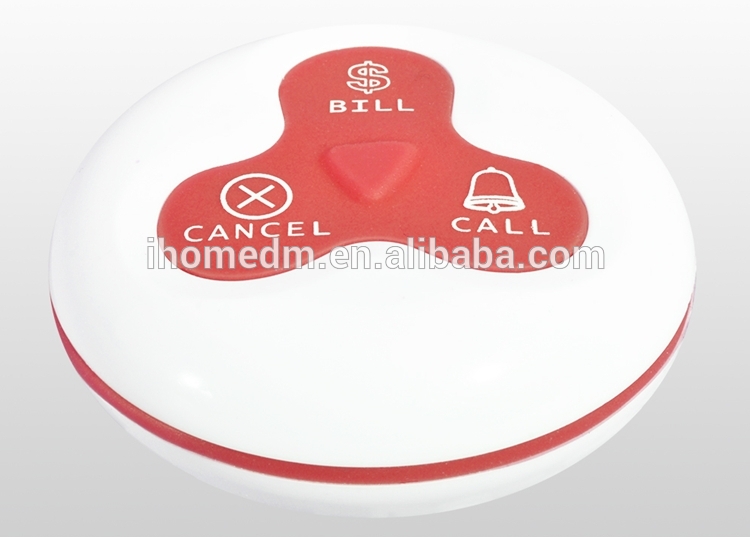 Wireless table call bell restaurant guest call waiter system