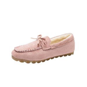 China Flat Beef Tendon Plus Velvet Casual Ladies Cotton Shoes Lazy factory