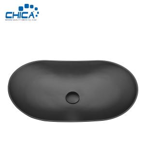 China Oval Single Bowl Undermount Granite Kitchen Sink For Farmhouse Granite Composite Kitchen Sink For Hotel factory