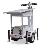 Mobile Solar Light Tower With 4*50W LED Lamps For Construction Sites Lighting