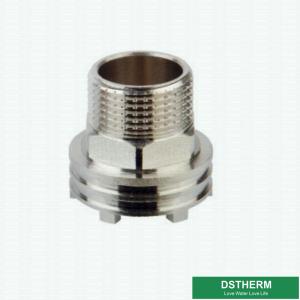 China Lighter Weight Customized Designs Ppr Female Brass Inserts With Shinning Nickel Plated factory