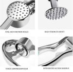 FDA Approved Stainless Steel Garlic Press Peeler Set Multifunctional