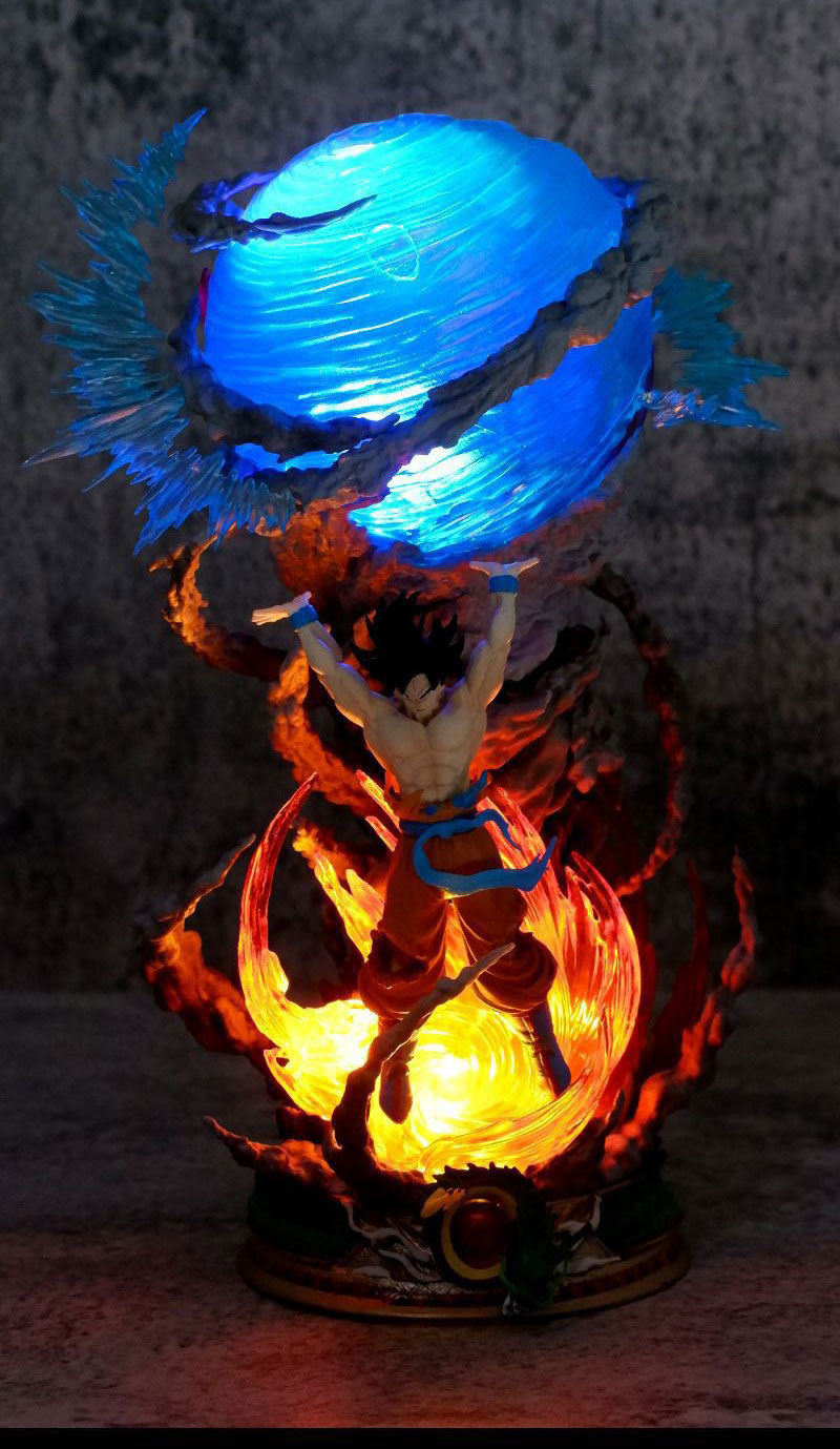Interactive Super Spirit Bomb Model PVC Statue Figurines for 0-24 Months Age Range
