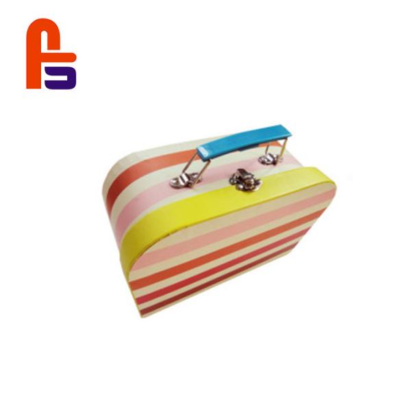 China Colorful Printing  CMYK Color Surface Kraft Paper Cardboard Suitcase Box factory