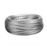 Stainless Steel Grade Fiber / Cotton Core Galvanized 1X7 Steel Wire Rope for