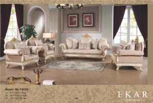 China Fabric Chesterfield Sofa Set Wooden Leg French Style Sofa factory