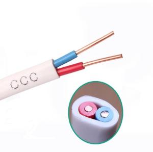 China Low Voltage PVC Insulated Electric Wire BVVB Two Core Flat Cable factory