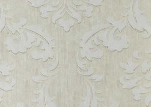 China Floral Stylish Non Woven Wallpaper , TV background textured removable wallpaper high end factory