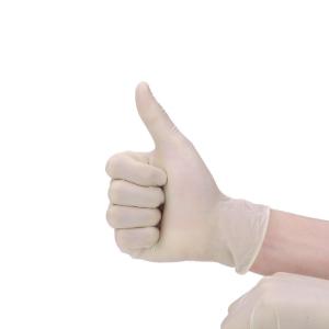 China Custom Made Disposable Latex Gloves / Latex Examination Gloves Non Allergic factory