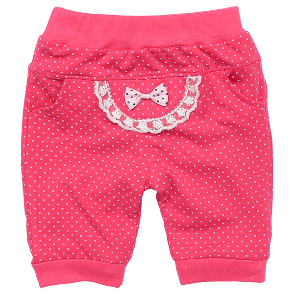 Lovely polka dot kids girl's harem three-quarter pants 3/4 pants