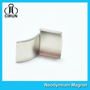 China N52 Super Strong Neodymium Motor Magnets Nickel Coating Arc Shaped factory