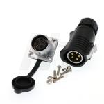 5 Pin Waterproof Plastic Connector 30 Amp For Power Industrial Equipment
