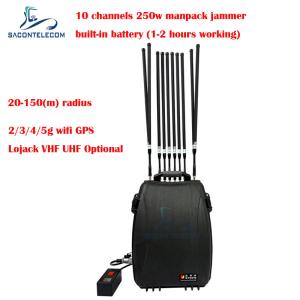 China 150m Distance Backpack Mobile Phone Signal Jammer factory