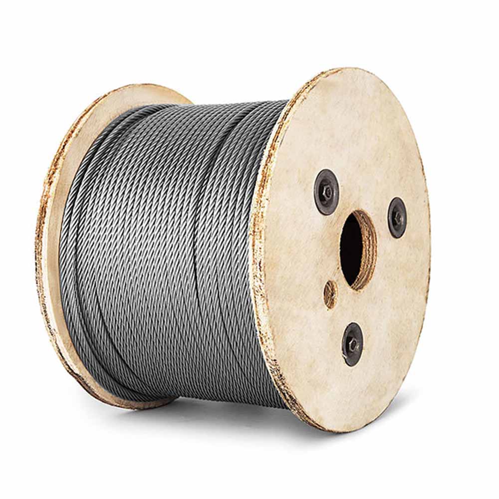 6x19S FC 6mm Galvanized Steel Wire Rope for Derricking Lifting and Drawing Applications