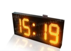 China Amber Color Electronic Countdown Timer , Outdoor Type Countdown Led Clock factory