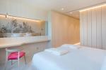 Chad hotel furniture manufactuer from China by Melamine board bed with