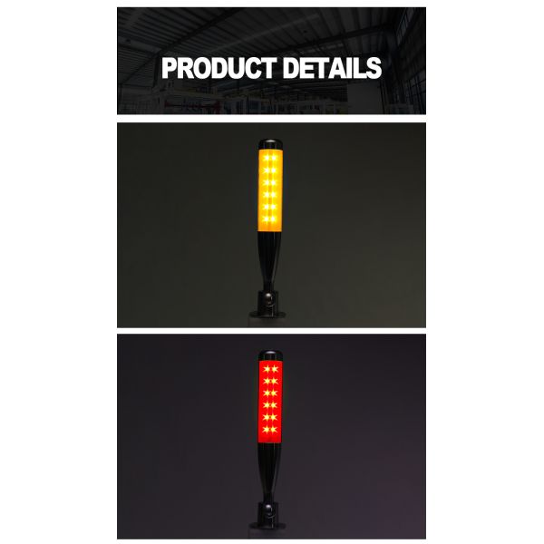 70 / Min Shiny Signal Tower Lamp DC 24V IP54 For CNC Machine Status Indicator