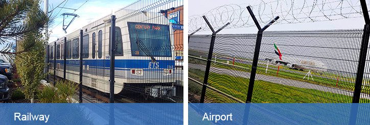 1.8*2.5m Triangle 3d Wire Fence Panels Sustainable Easily Assembled