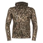 Waterproof Camo Fleece Hoodie With Chest Zipper Pocket Customized Logo