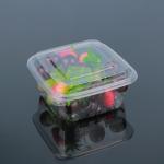 Hengmaster Pet Clear Serving Oval Disposable Plastic Tray White